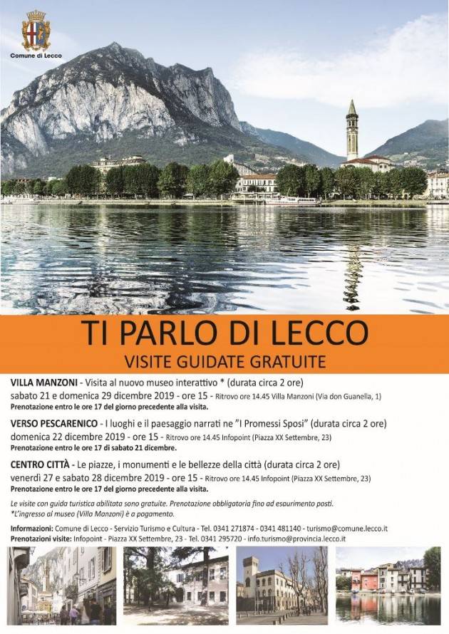Ti parlo di Lecco: visite guidate gratuite in citta'