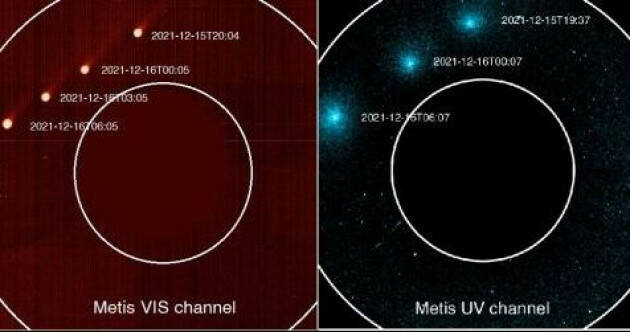 La ''cometa di Natale'' vista da Metis-Solar Orbiter