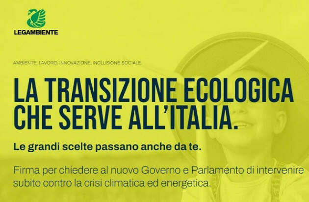 Petizione Legambiente Onlus  STOP alla Crisi Climatica: firma ora !!