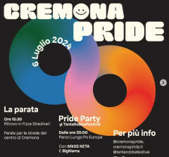 IL PD Partecipa al  Cremona Pride  di sabato 6 luglio 2024