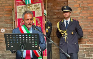 (CR) Il sindaco Andrea Virgilo celebra l'anniversario del'8 settembre 1943