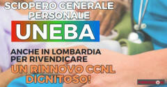 Lombardia Sciopero nelle RSA che applicano il contratto UNEBA indetto da Cgil-Cisl-Uil