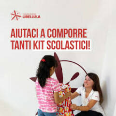 CARO SCUOLA, FONDAZIONE LIBELLULA DONA OLTRE 150 KIT SCOLASTICI