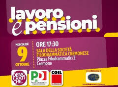 (CR) Le Donne DEM organizzano incontro  'Lavoro e Pensioni: giovani e donne'