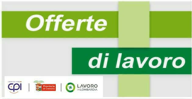 Attive 297 offerte lavoro CPI 19/11/2024 Cremona,Crema,Soresina e Casal.ggiore 