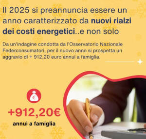 Federconsumatori 2025 : nuovo anno, nuovi rincari